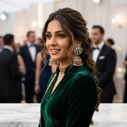 Antique Opal & Pearl Statement Jhumki Earrings – VeErji Sales Collective